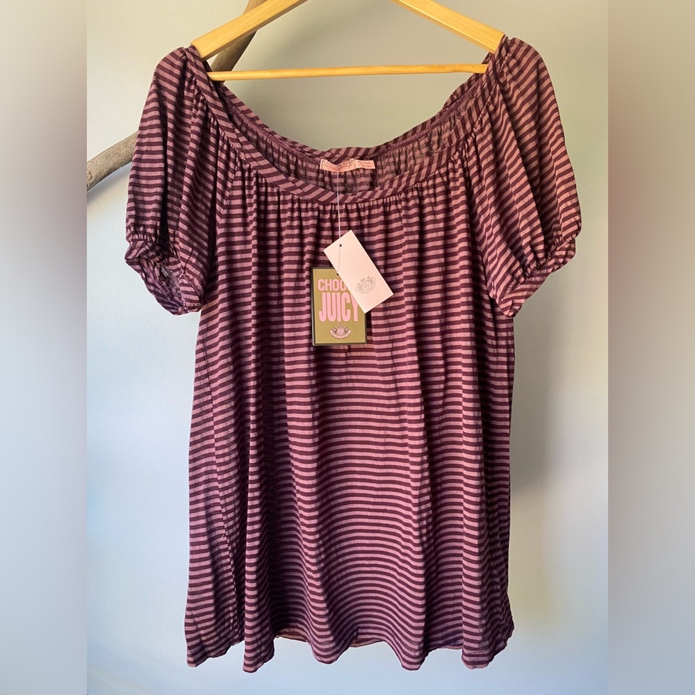 Juicy Couture NWT Stripped T-Shirt Size Medium